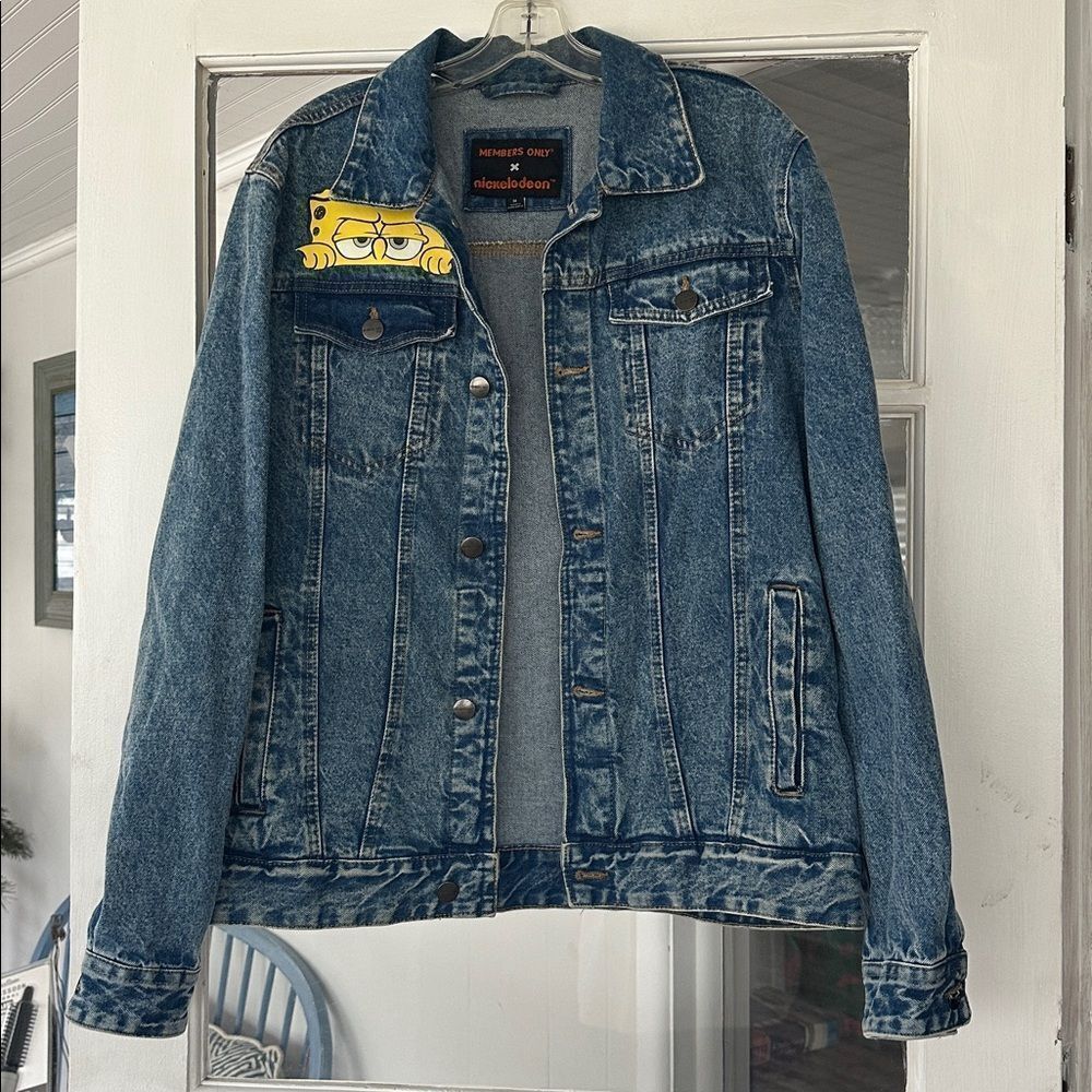 Members Only x Nickelodeon SpongeBob Trucker Jean Jacket